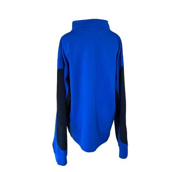 Vintage Kappa Men's Full-zip Blue/Black Embroidered Logo Full Zip Jacket Size-L - Picture 3 of 6